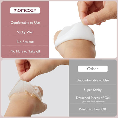 Momcozy Hydrogel Nipple Pads with Soothing Lanolin, Soothies Gel Nursing Pads Provide Instant