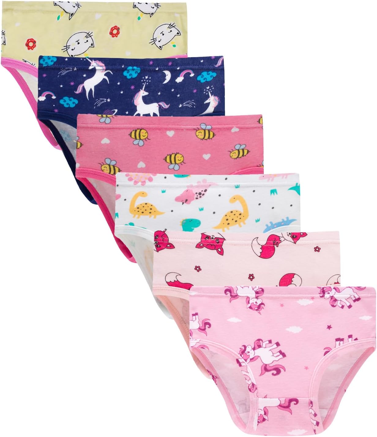 Boboking Soft Cotton Underwear Toddler Girls'Briefs Soft Undies
