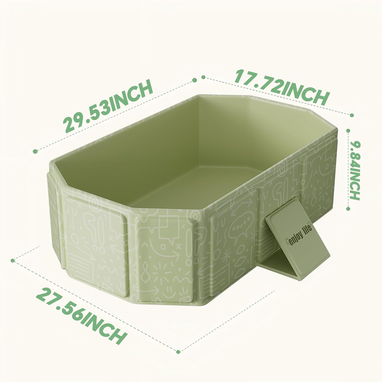 Baby Foldable Kids Bathtub for Infants to Toddler with Non-Slip Base,Easy Storage,Perfect for Small