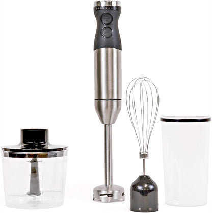 Kenmore Immersion Blender - Handheld Stick Mixer For Kitchen, Food Chopper, Whisk, Smoothie