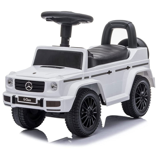 Best Ride On Cars Kids Outdoor Stroller Mercedes G-Wagon Push Car with Working Lights, Horn, and