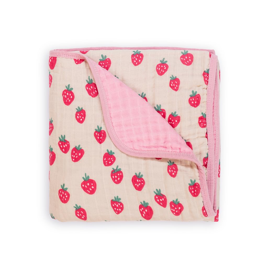 Itzy Ritzy Baby Blanket – Soft Cotton Muslin Multi-Use Blanket - Can Be Used as a Tummy Time Mat