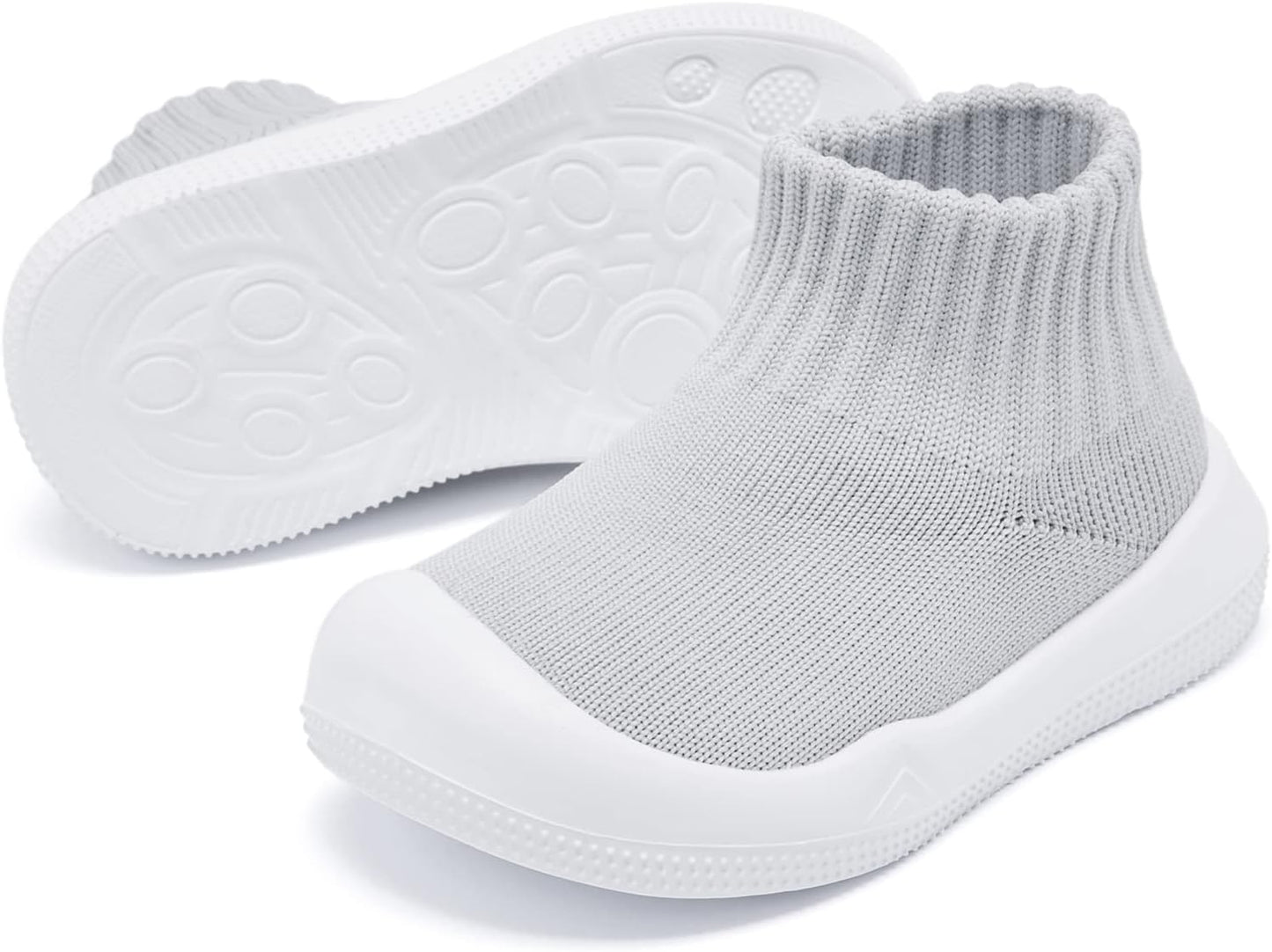 Eashi Baby Boy Girl Non-Skid Indoor Infant Walking Shoes Breathable Warm Elastic Sock Shoes with Memory Sole Protect Toes Outdoor Sneakers