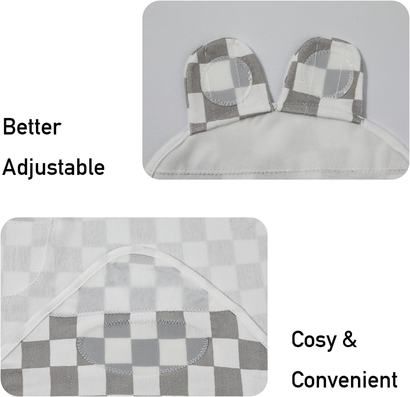 Baby Swaddle Sacks, 3-Pack Newborn Organic Cotton Swaddle Wrap, Adjustable Swaddling Blankets