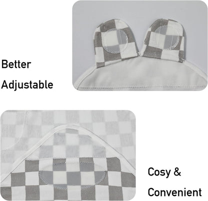 Baby Swaddle Sacks, 3-Pack Newborn Organic Cotton Swaddle Wrap, Adjustable Swaddling Blankets