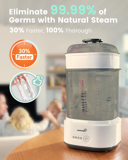 Bottle Sterilizer and Dryer, Compact Electric Steam Baby Bottle Sterilizer (Esterilizador de