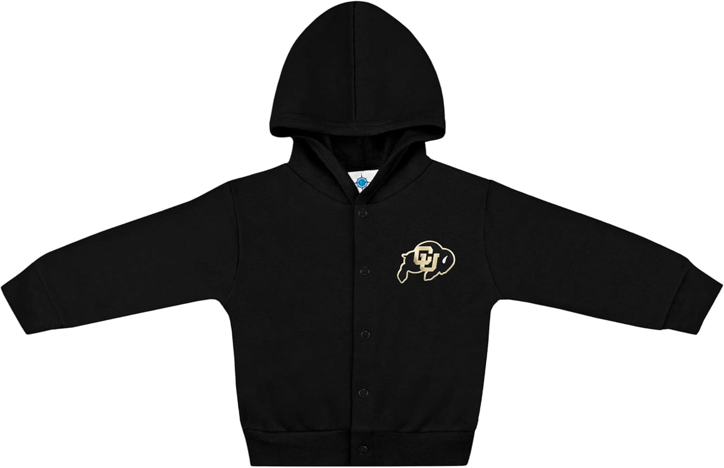 Creative Knitwear College Baby Snap Hooded Jacket - Team Logo, Multiple Colors, for Boys & Girls, (0-24 Months)