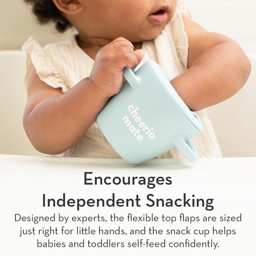Snack Cups for Toddlers by Bella Tunno, Silicone Spill Proof Food Container with Lid, Babies & Kids