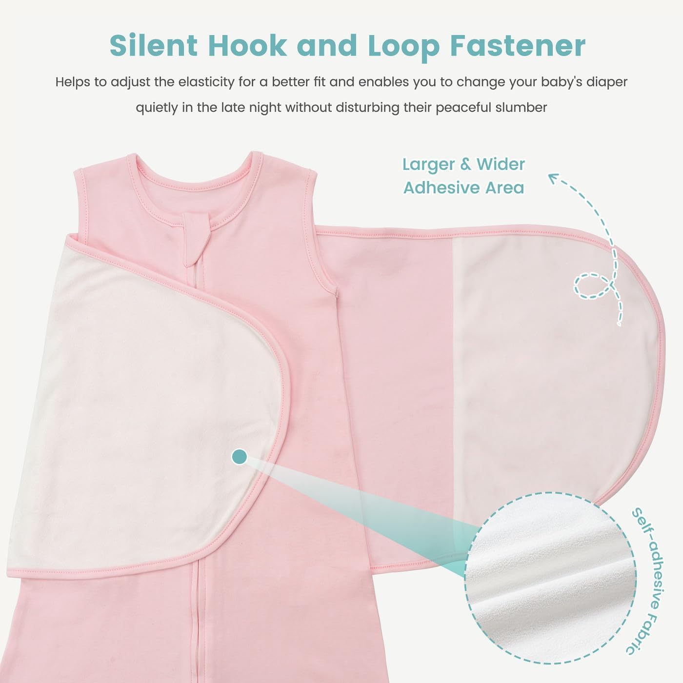 Baby Swaddle Sleep Sack 1.0 Tog 3-in-1 Cotton Baby Swaddle Blanket Wrap for Newborns 6-12 Months
