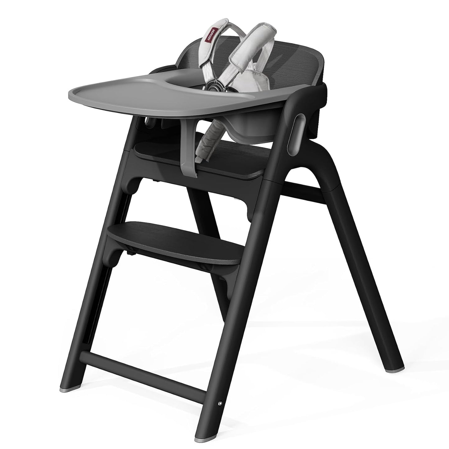 Momcozy DinerPal Wooden High Chair for Babies, Toddlers & Adults Up to 308 Lbs, Convertible Baby
