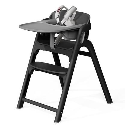 Momcozy DinerPal Wooden High Chair for Babies, Toddlers & Adults Up to 308 Lbs, Convertible Baby