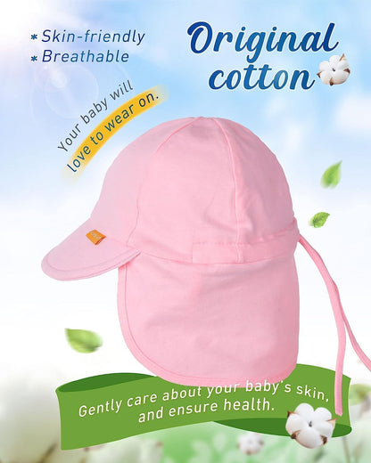 FURTALK Baby Sun Hat UPF 50+ UV Ray Sun Protection Cotton Toddler Hats for Boys Girls