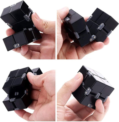 Cool Mini Hammer Fidget Spinner Transform Fingetip Spinner Metal for Kids Adults, Sensory Fidget Toy Infinity Cube Block, Fidgit Desk Toy, Anti Stress Anxiety Relief Stuffer Gifts for
