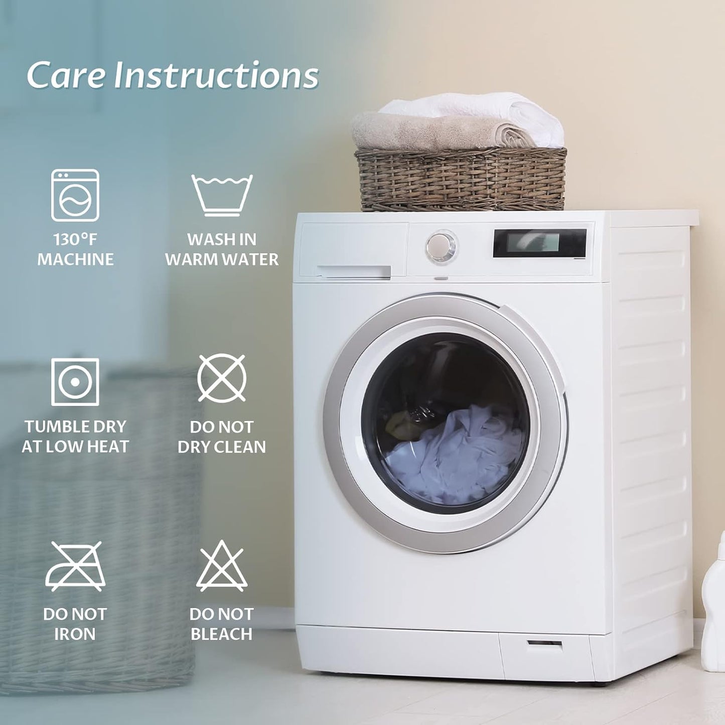 Twin Size Waterproof Mattress Protector Fitted Quilted Mattress Pad Cover with Deep Pocket Up to 15''