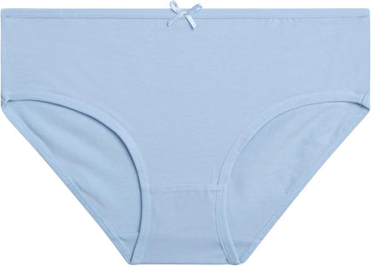 Laura Ashley Girls Underwear - 5 Pack Soft Stretch Breathable Panties for Girls - Lightweight Cotton Panties (Size: 4-12)
