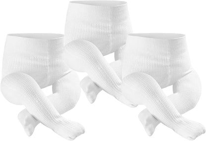 Petrass Baby Girls Cable Knitted Tights Infant Full-Footed Seamless Cotton Tights New-born Girls Seamless Leggings 3/4/5/6