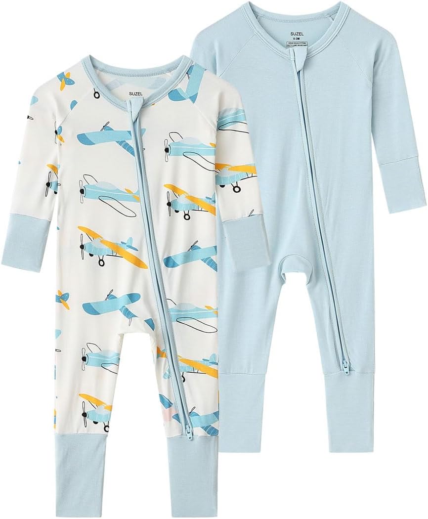 Baby Viscose from Bamboo Footless Pajamas Boys Girls Zippy Pjs Sleep 'N Play Romper - 0-24 Months