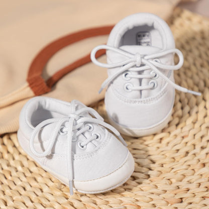 Morbido Infant Baby Boys Girls Canvas Sneaker Toddler Slip On Anti Skid Newborn First Walkers Candy Shoes for 0-18 Months
