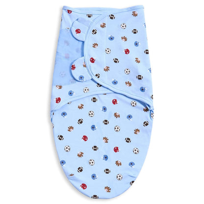 3 Pack Baby Swaddle 3-6 Months - Infant Adjustable Newborn Swaddles Blanket Baby Girl Boy, Swaddling Wrap Blanket Sleep Sack for Newborn-Blue