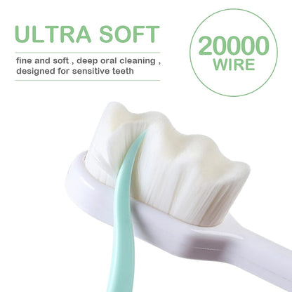 EasyHonor Extra Soft Toothbrush for Sensitive Gums, Micro-Nano Manual Toothbrush with 20000 Soft