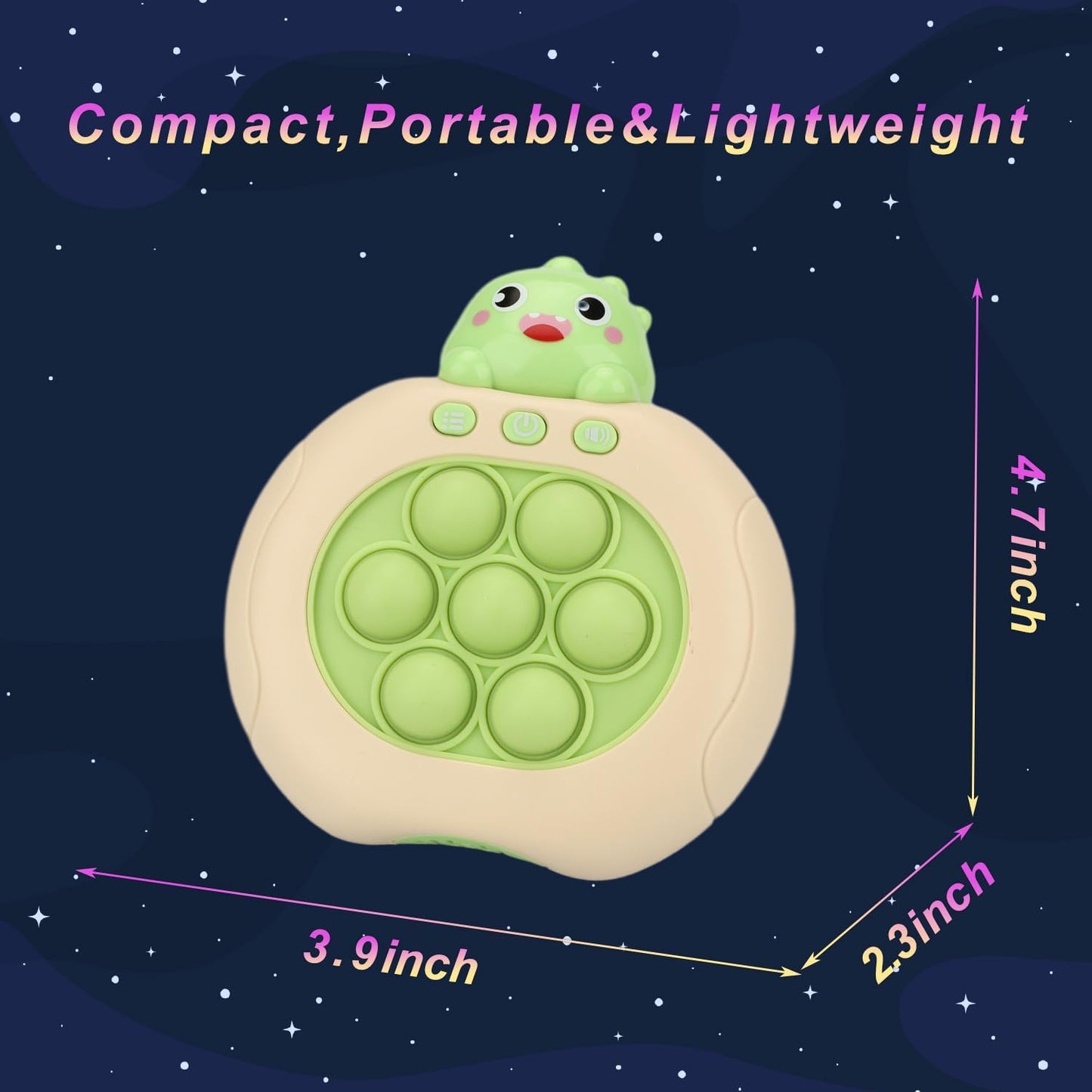 Quick Push Console with Instant Sound Feedback | Handheld Fast Speed Pushing Game | Pop The Target Interactive Educational Sensory Fidget Toy for Kids Adults | Fun Toy for Children 3-12