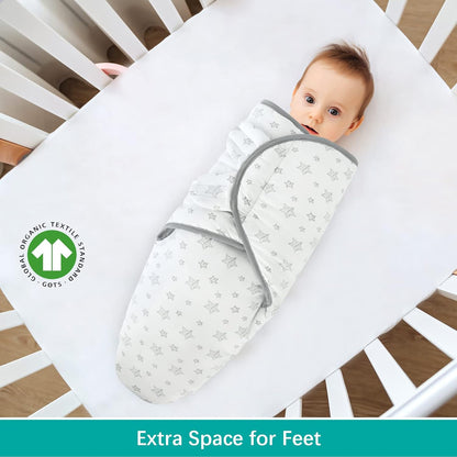 Biloban Quilted Baby Swaddles 0-3 Months 2 Pack, Warm Quilted Baby Swaddle, Newborn Swaddle