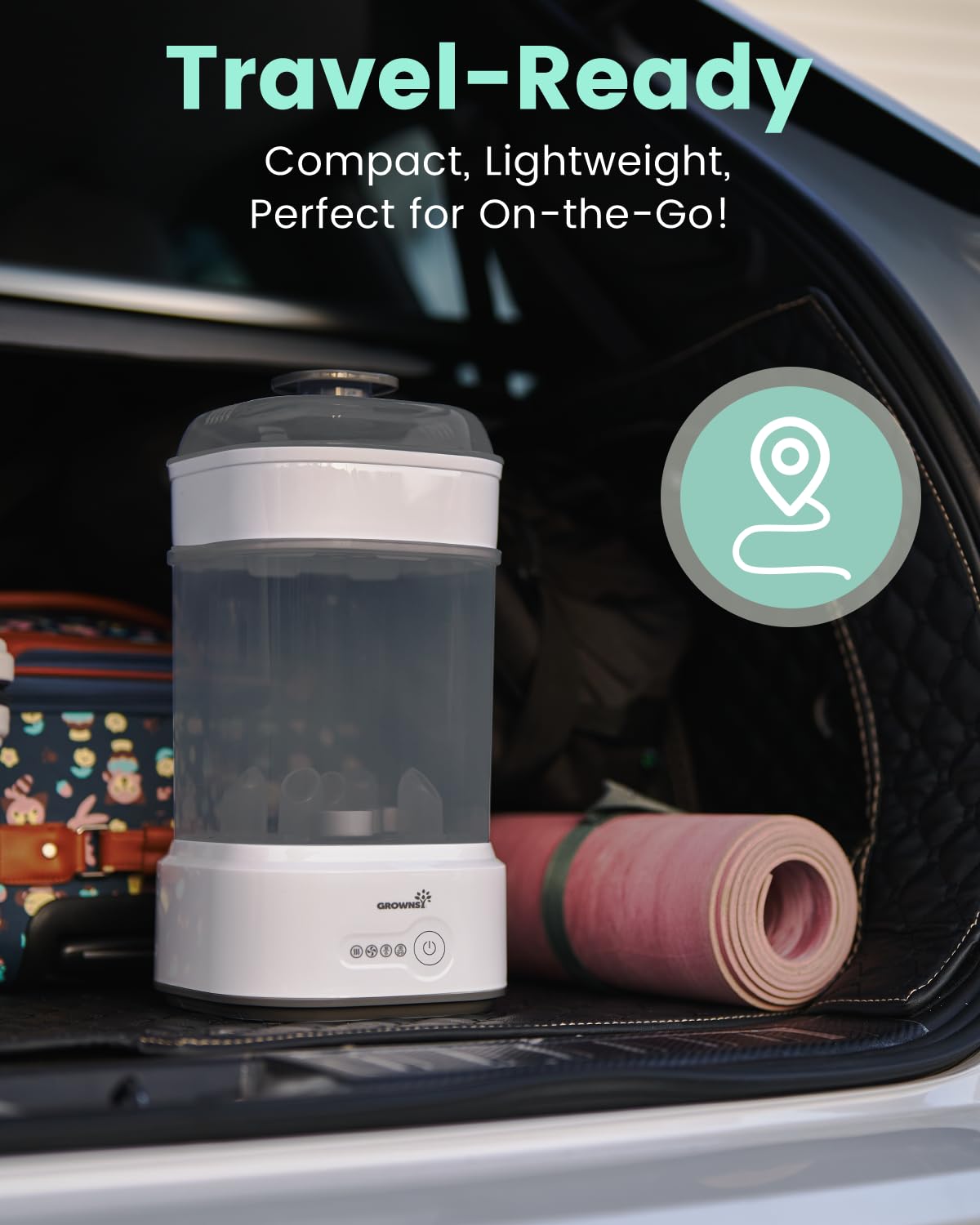 Bottle Sterilizer and Dryer, Compact Electric Steam Baby Bottle Sterilizer (Esterilizador de