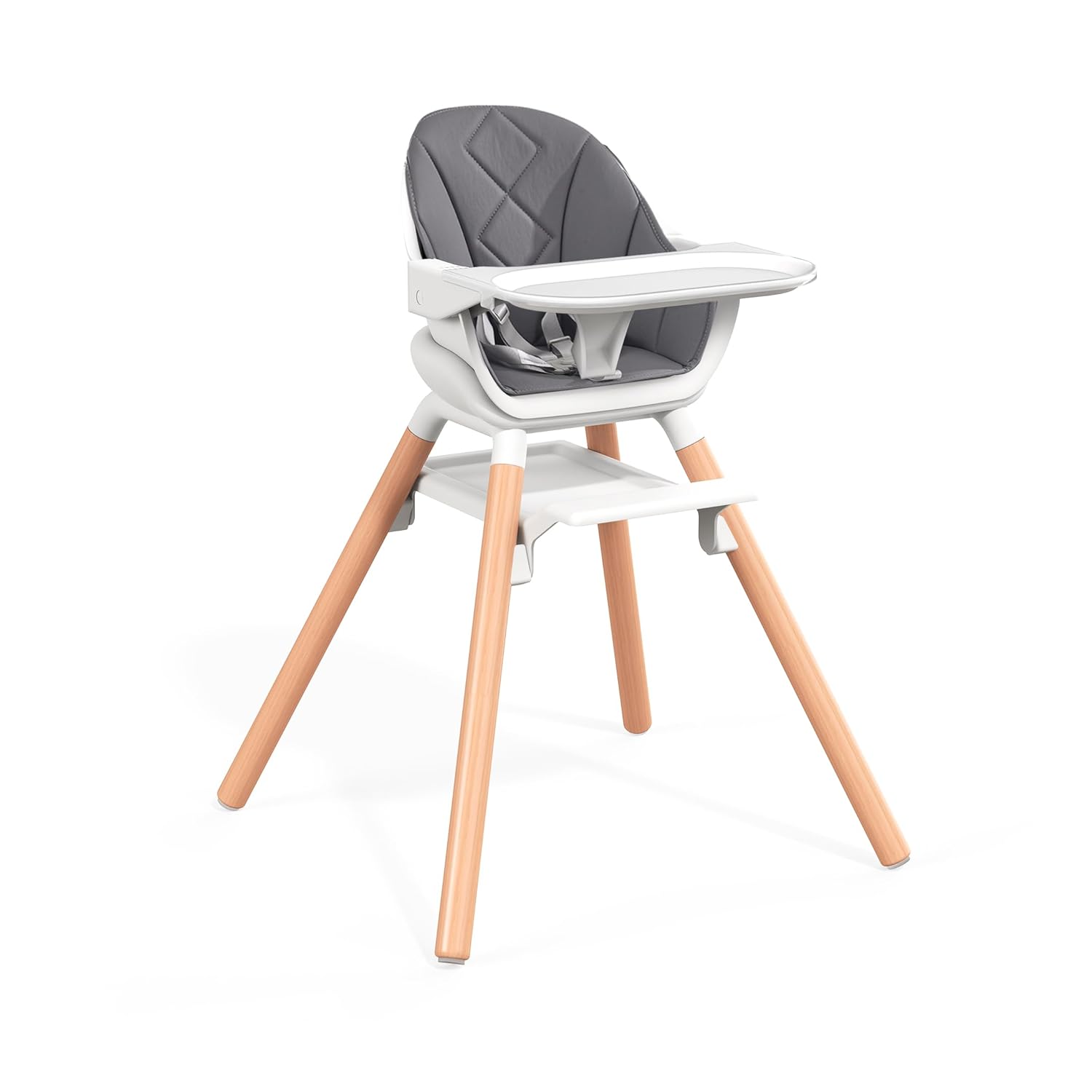 Baby High Chair, Highchair for Baby & Toddler, Easy Clean Infant Highchair, 6 in 1 Feeding High