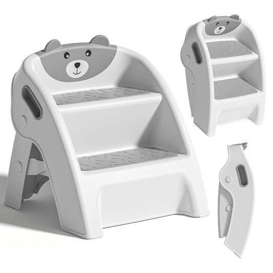 TPN Toddler Step Stool for Bathroom Sink and Potty Training Durable Anti-Slip,Anti-Tip