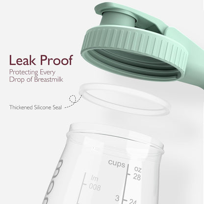 Momcozy Breast Milk Pitcher, Resistant to Heat and Cold Abrupt Temp Swings, No Leak Glass Breast