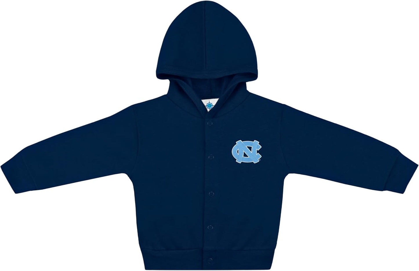 Creative Knitwear College Baby Snap Hooded Jacket - Team Logo, Multiple Colors, for Boys & Girls, (0-24 Months)