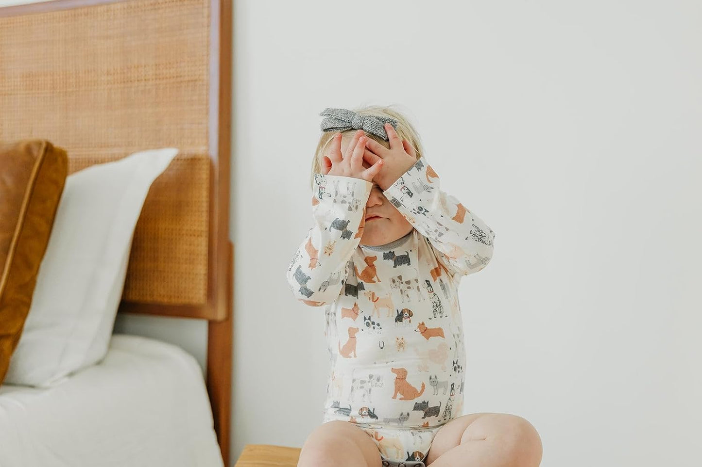 Copper Pearl Long Sleeve Bodysuit Baby: Ultra Soft Baby for Newborns, Boys, and Girls - Stylish, Comfortable, Overlap Shoulders, Premium Knit Fabric - 6-12 Months, Rufus