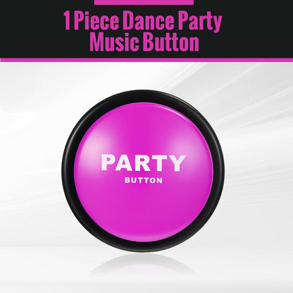 Dance Party Button with Music Sound Button Desk Toys for Office for Adults Classroom Buzzers Novelty Fun Gag Gifts Office Toys Desk Decor Gadget, 4.5 x 4.5 x 1.5 Inch (Purple)