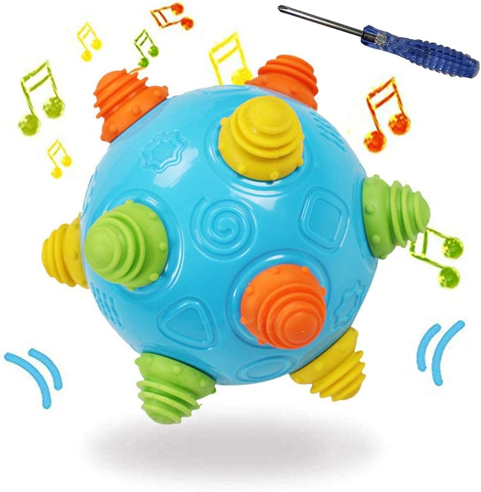 Toddler's Music Dancing Shake Ball - Move, Crawl, Bounce, Sensory Learning for Kids and Babies, Fun Gift for Both Boys and Girls