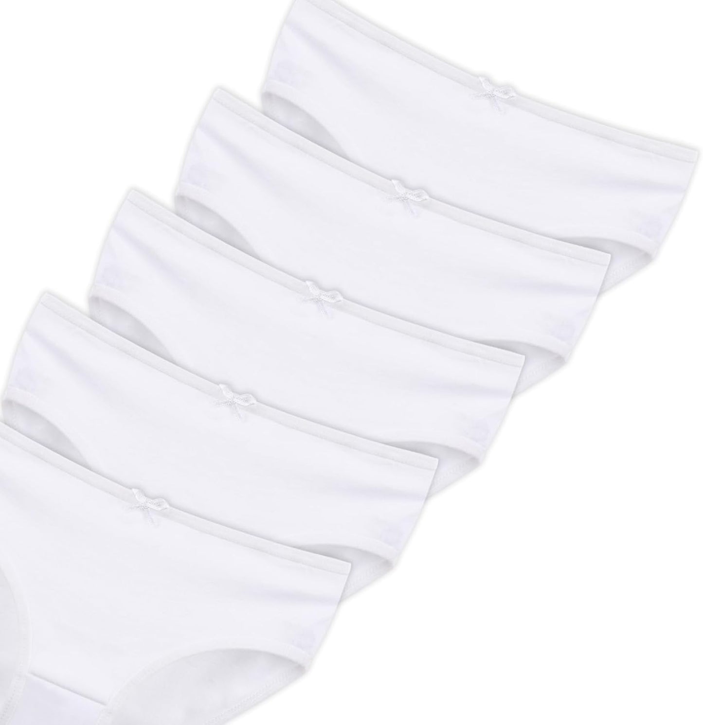 Donella Girls' Soft Cotton Underwear - Kids Bikini Brief Panties for Girls and Toddlers 5-Pack, Age: 2-15