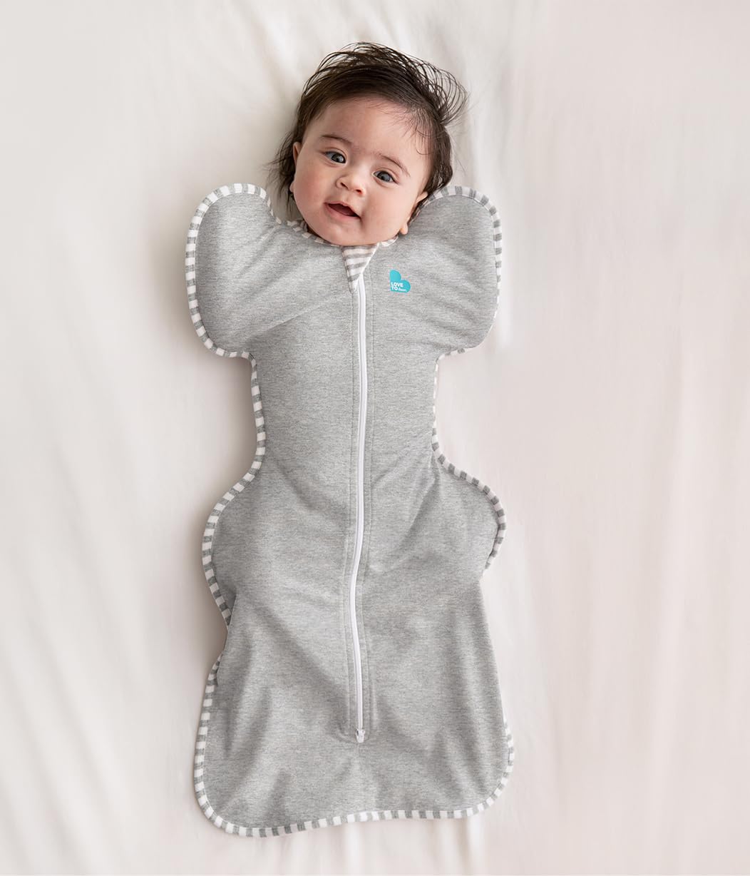 Love To Dream Swaddle UP, Gray, Newborn, 5-8.5 lbs., Dramatically better sleep, Allow baby to sleep