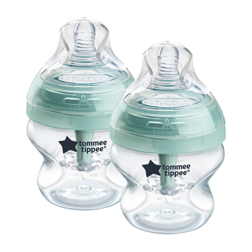 Tommee Tippee Advanced Anti-Colic 5 oz BPA Free Baby Bottles, Newborn 0+ Months, Slow Flow