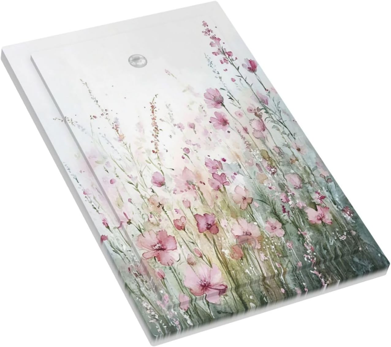 Light Switch Cover Plate Wildflower Botanical Watercolor Floral 1 Gang No Device Blank Electrical Wall Plates Faceplate Decorative Switch Plate For Bed Room Living Room Decor