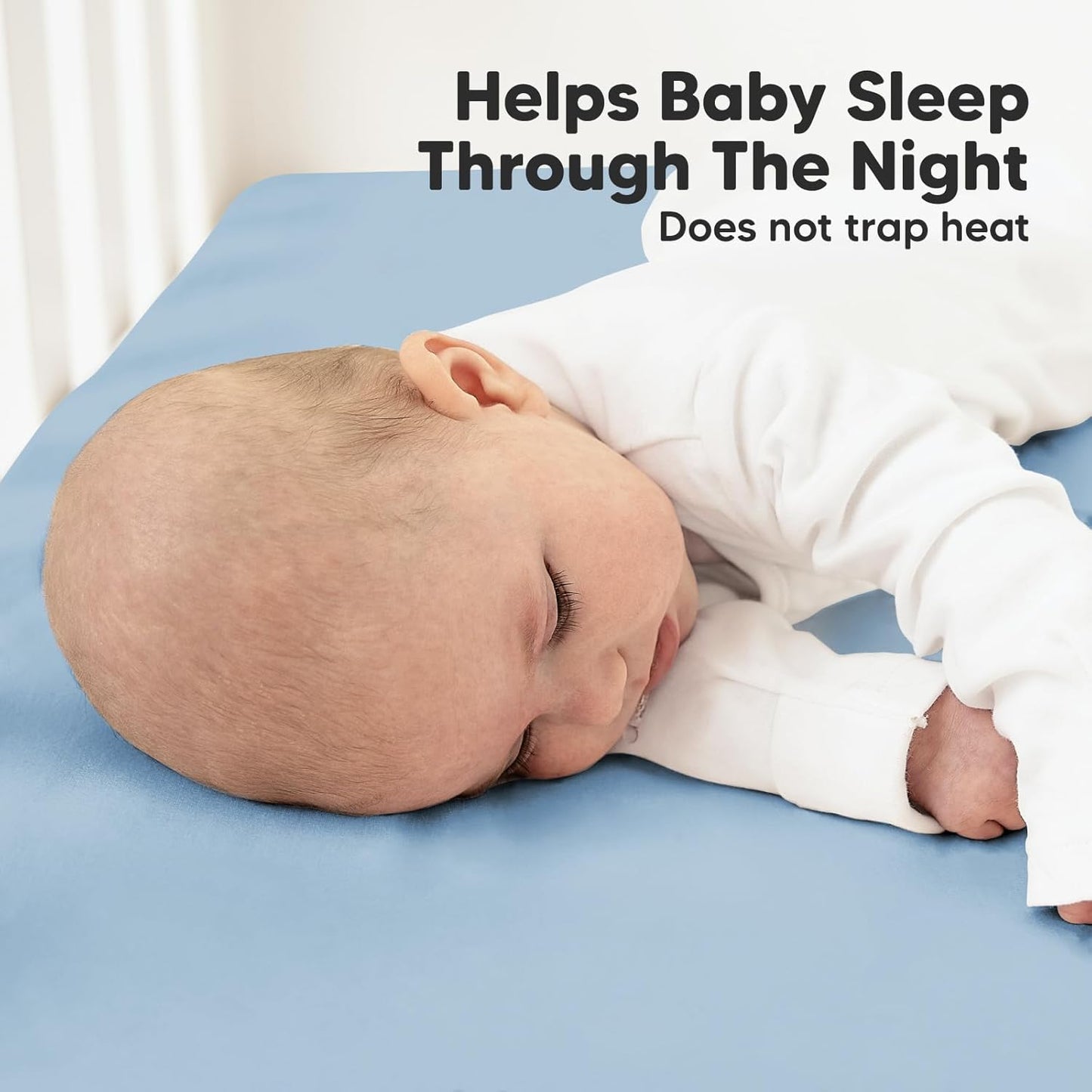 KeaBabies 2-Pack Organic Crib Sheets for Boys, Girls - 52x28 Fitted Crib Mattress Sheet Neutral