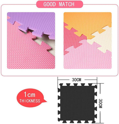 MQIAOHAM® 25 Pieces Puzzle Play Mats, Soft Baby Play Mat, Kids Interlocking Foam Floor Tiles, Toddlers Carpet Playmats G301025-101104107