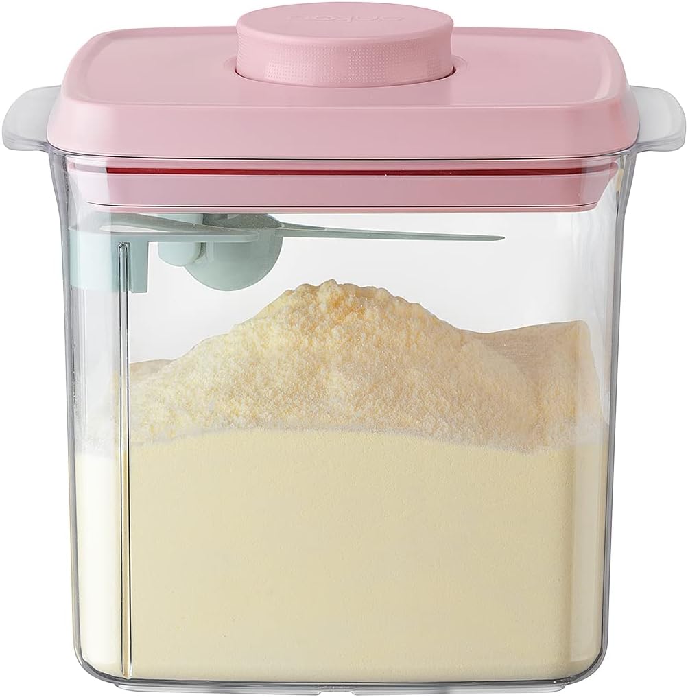Ankou Formula Container - 1700ml Airtight Formula Dispenser One Button Handy Milk Powder Container