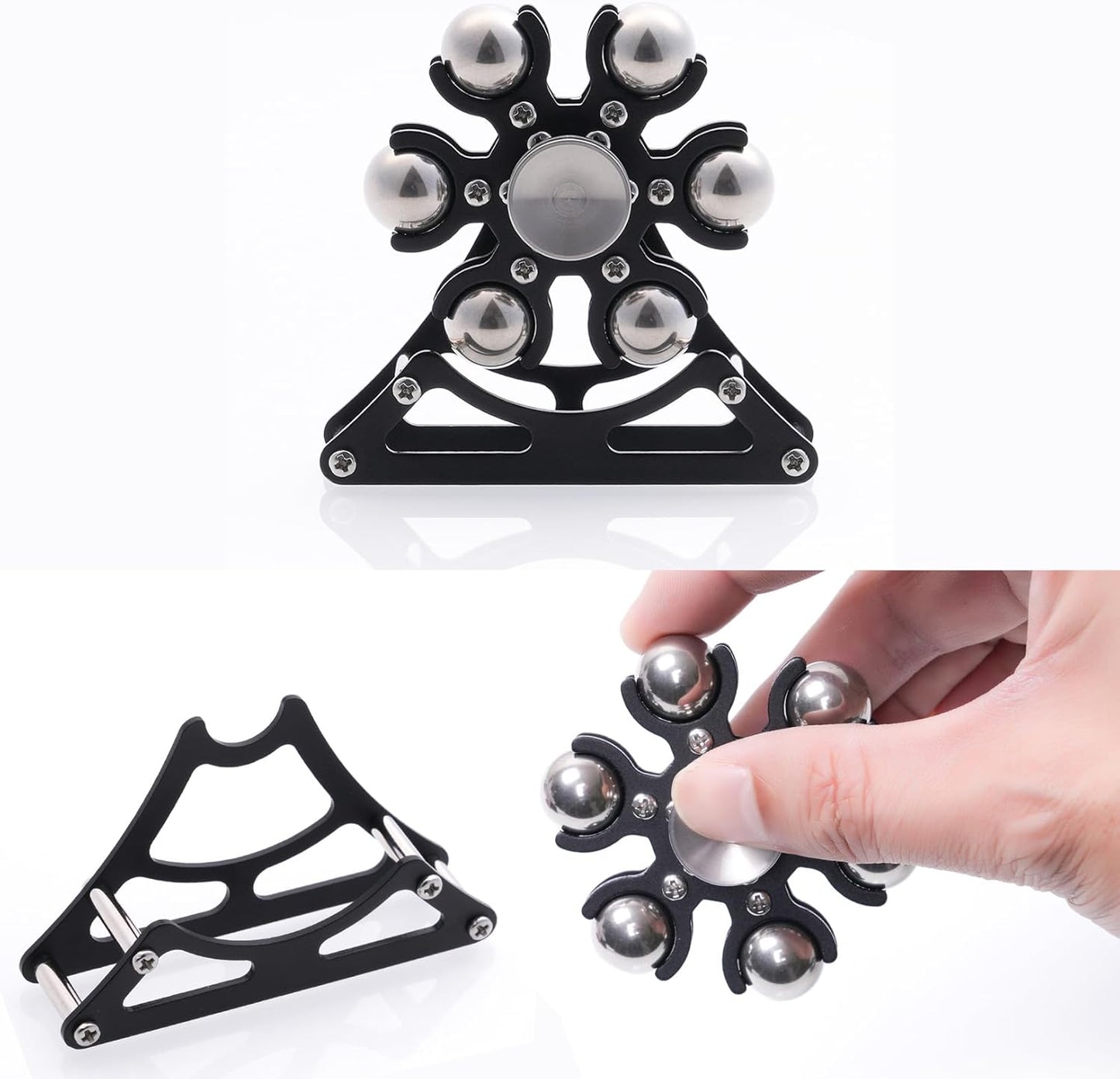 Desk-Fidget-Toys for Ferris-Wheels-Spinner: 4mins Kinetic-Metal-Spinner, Cool-Gadgets-Stuff for Kid Children Teen Adult EDC-Toy, ADHD Tools Stress Relief for Office Home School Men Woman Christmas