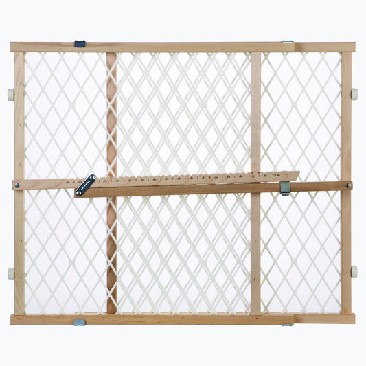 Toddleroo by North States - Diamond Mesh Wooden Baby Gate: Pressure Mounted Baby Gate for Doorways