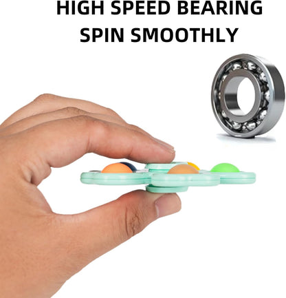 24 Pcs Fidget Spinners Bulk-Mini Pop Bubble Fidget Spinner Toys for Kids Teens Adults Birthday Party Favors,Return Gifts,Goodie Bags Stuffers,Party Games,Classroom Rewards Carnival Prizes
