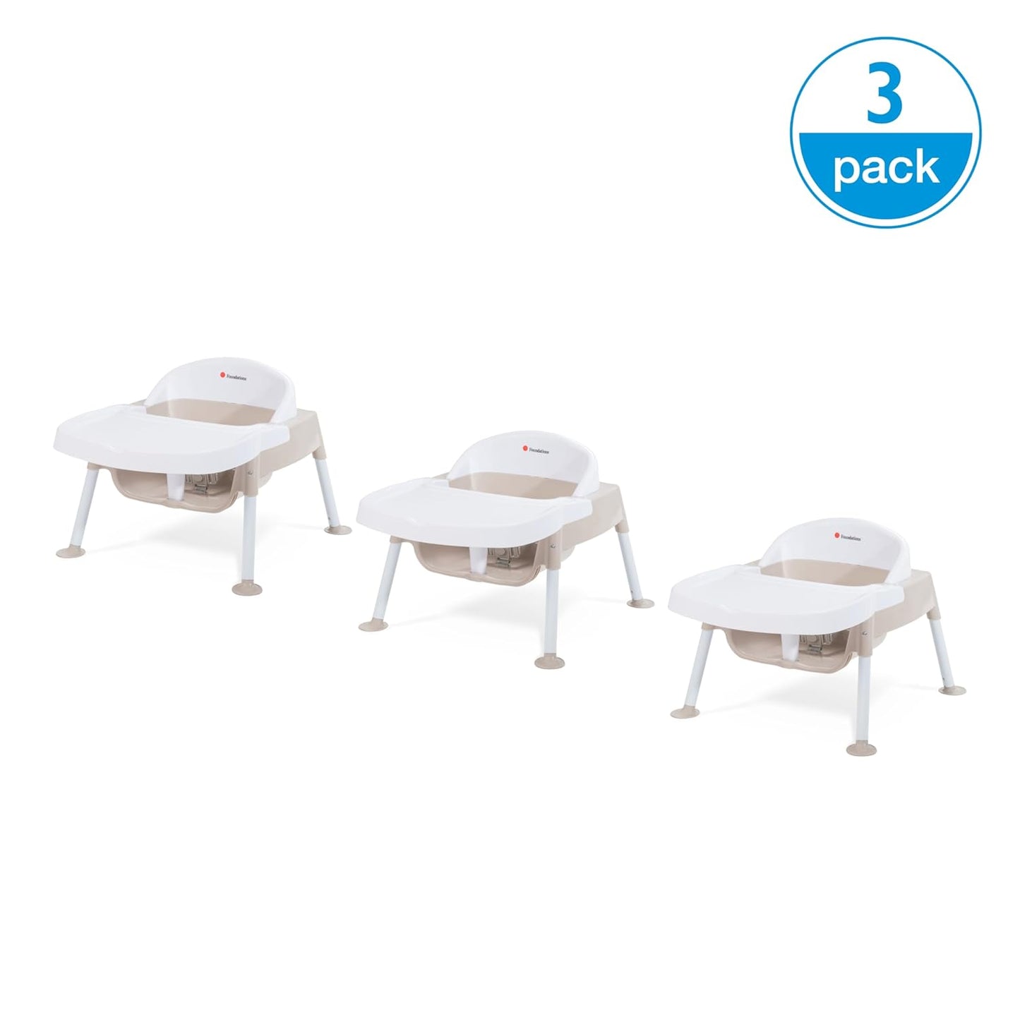 Foundations Secure Sitter Feeding Chairs Multipack, No-Tip Feet, 3-Point Adjustable Harness