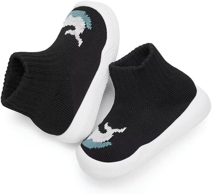 Eashi Baby Boy Girl Non-Skid Indoor Infant Walking Shoes Breathable Warm Elastic Sock Shoes with Memory Sole Protect Toes Outdoor Sneakers