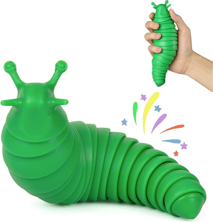 IFiwin Fidget Slug Toys, Sensory Slug Fidget Bulk Toys for Autistic Kids & Adults, Autism Sensory Toys Bulk Fidgets Stocking Stuffers, Birthday Gifts for Boys Girls
