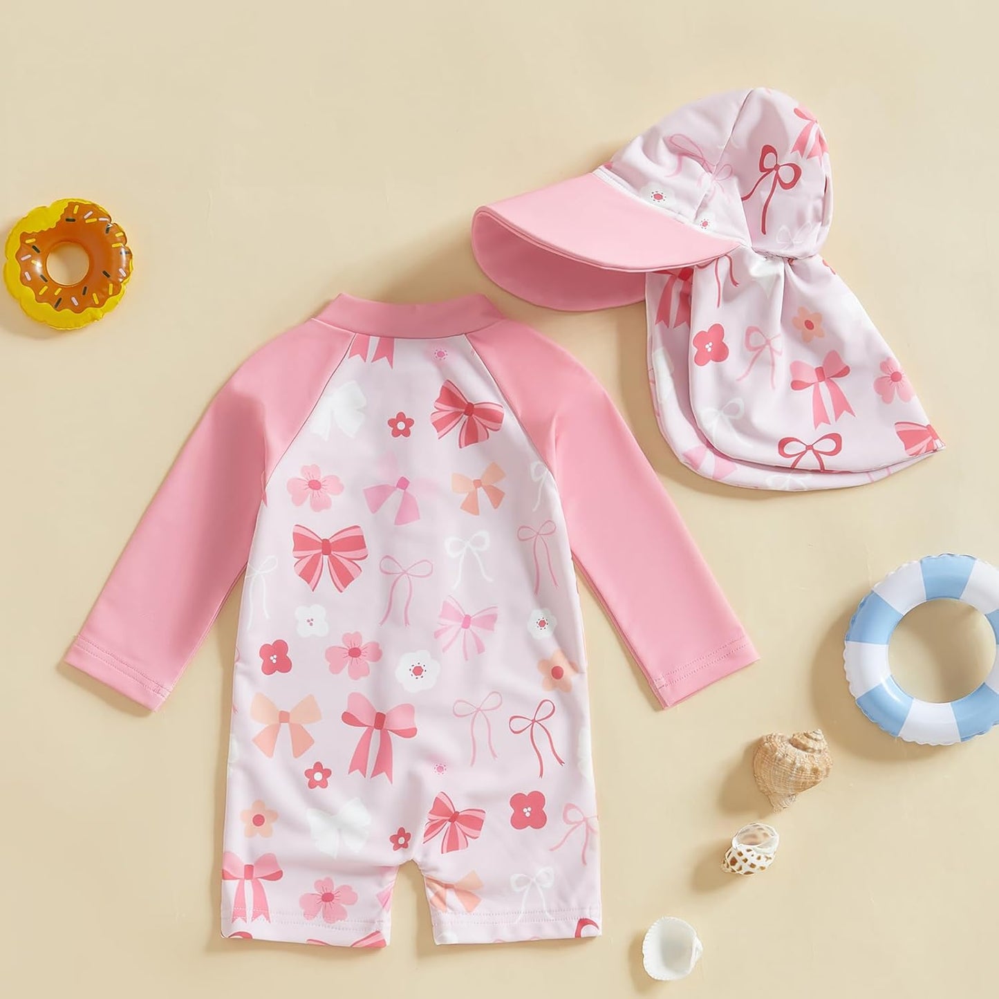 Hnyenmcko Baby/Toddler Boy Rash Guard Swimsuit Long Sleeve One Piece Zipper Swimwear Sunsuit Infant Bathing Suit Beachwear