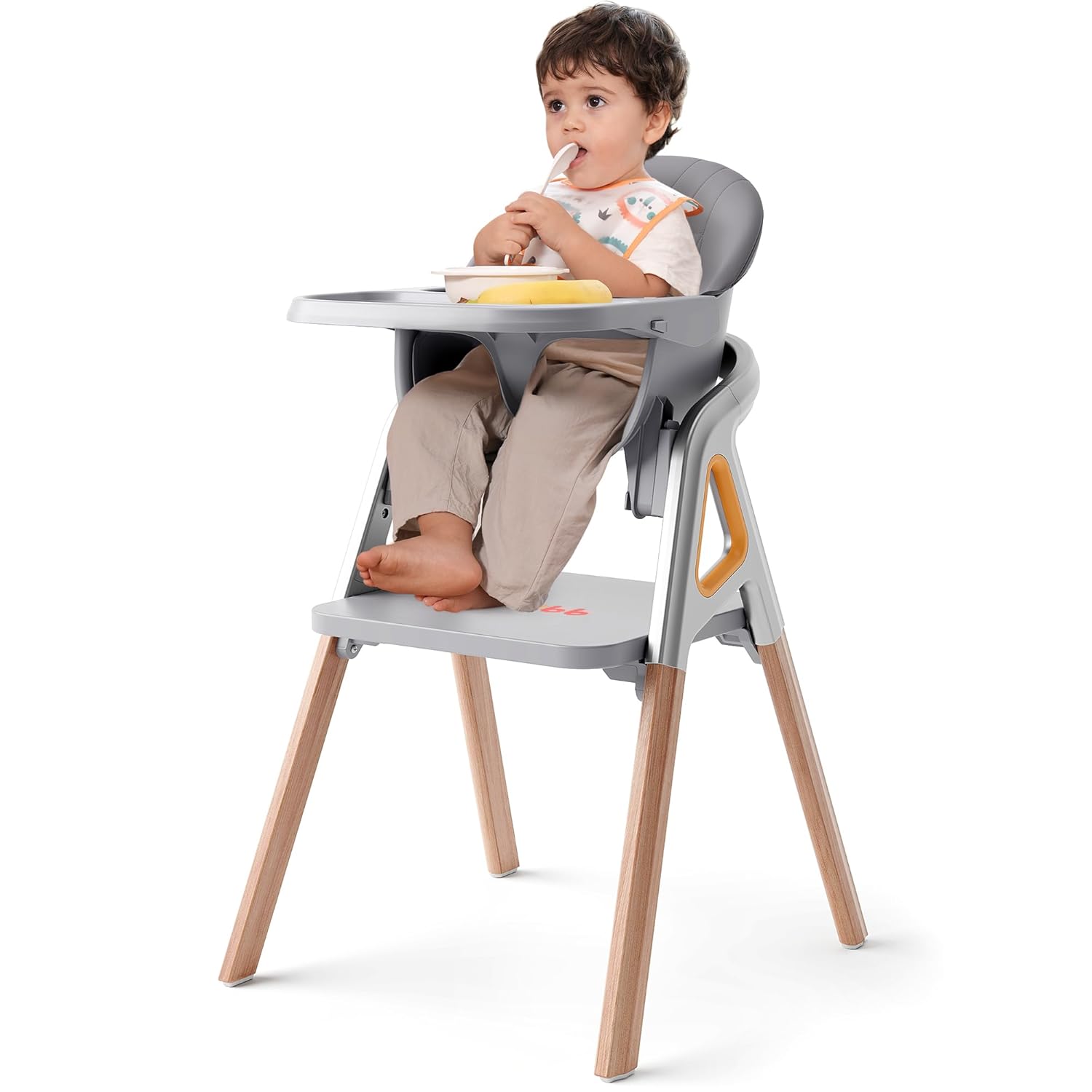 CoziBB Baby High Chair, 6 in 1 Convertible Growing Baby Highchairs for Babies and Toddlers, Baby