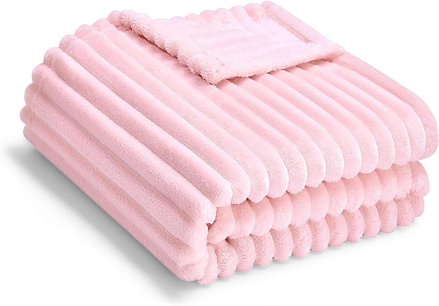 Soft Fleece Baby Blanket Ultra Cozy Pink Baby Blankets for Girls Warm and Lightweight Infant